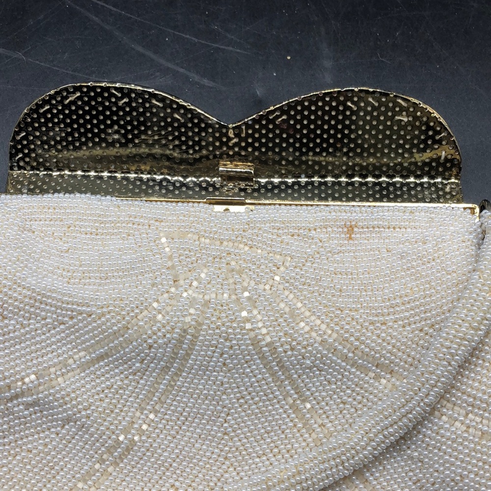 Vintage Seed Pearl Handbag - Picture 5 of 10